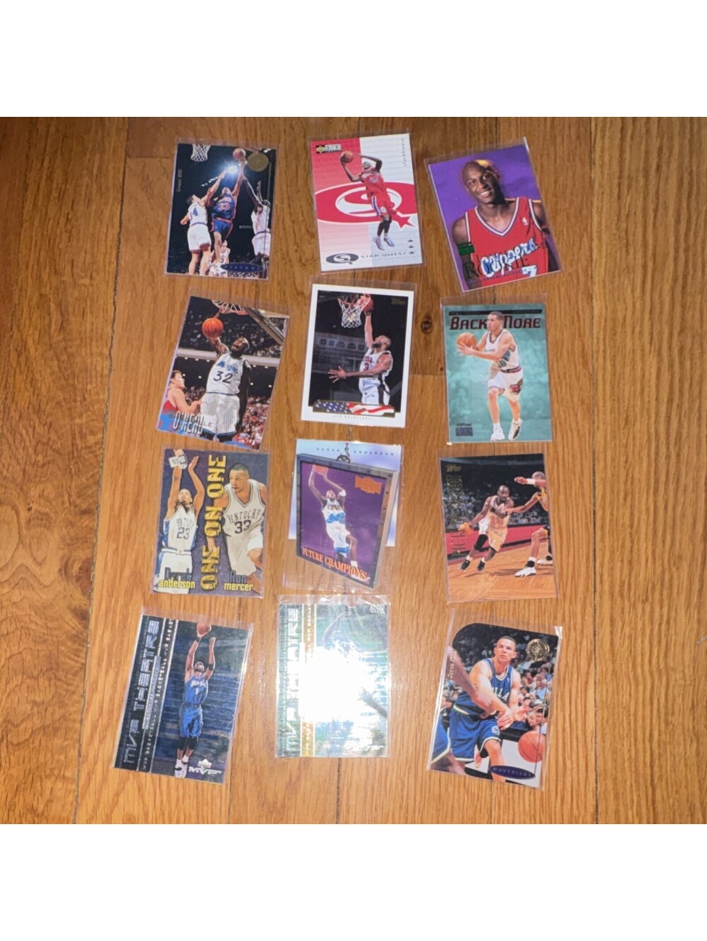 #2 Upper Deck NBA Rookie Tim Duncan Shaquille O'Neal Sports Trading Card Lot 12